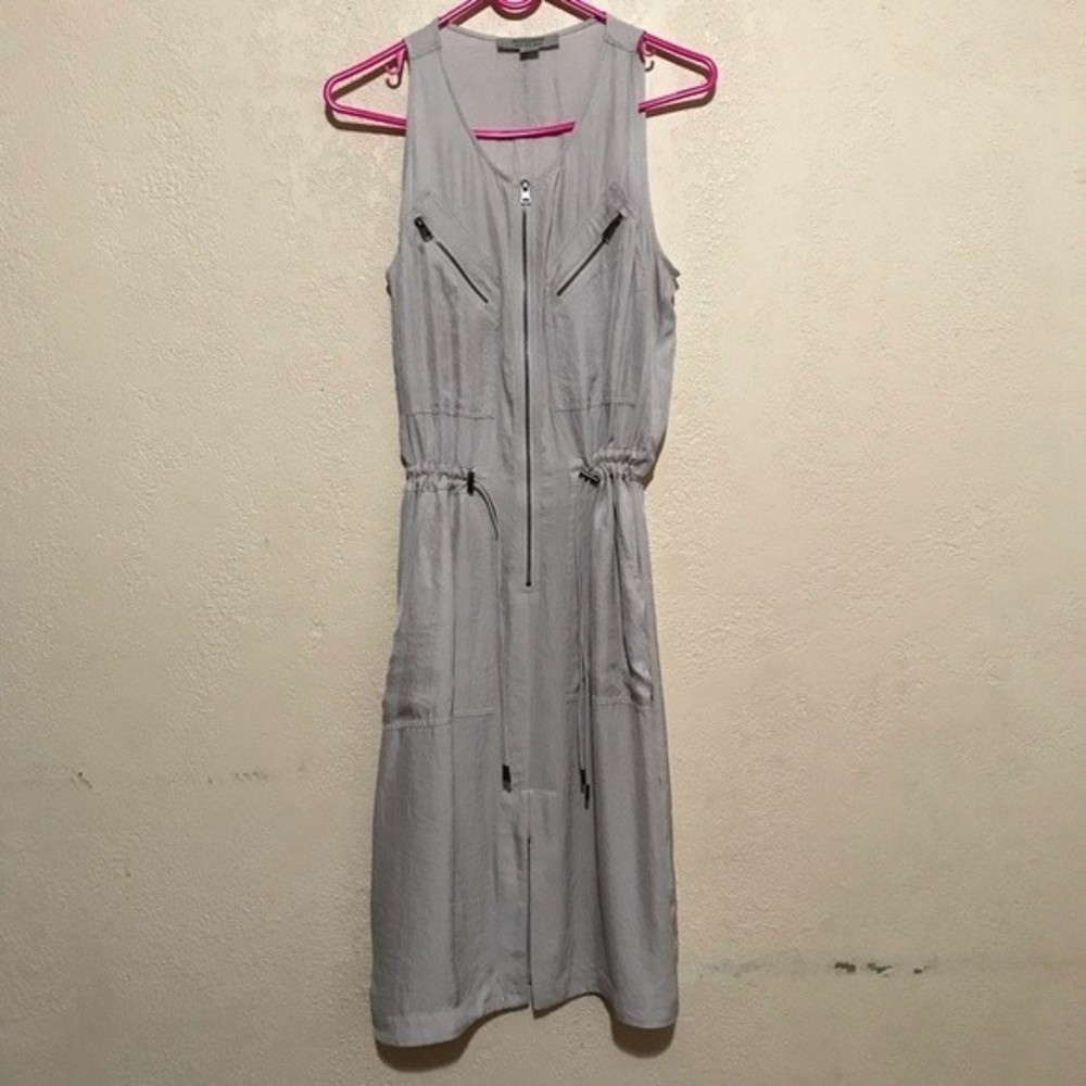 All Saints Gray Sleeveless Dress